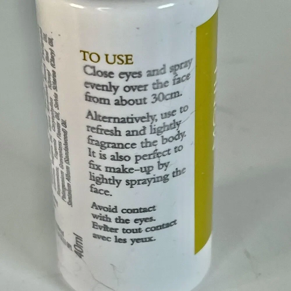MonuSkin Rosewood Reviving Toner Mist Refresh Essential Oils Travel 40 ml New